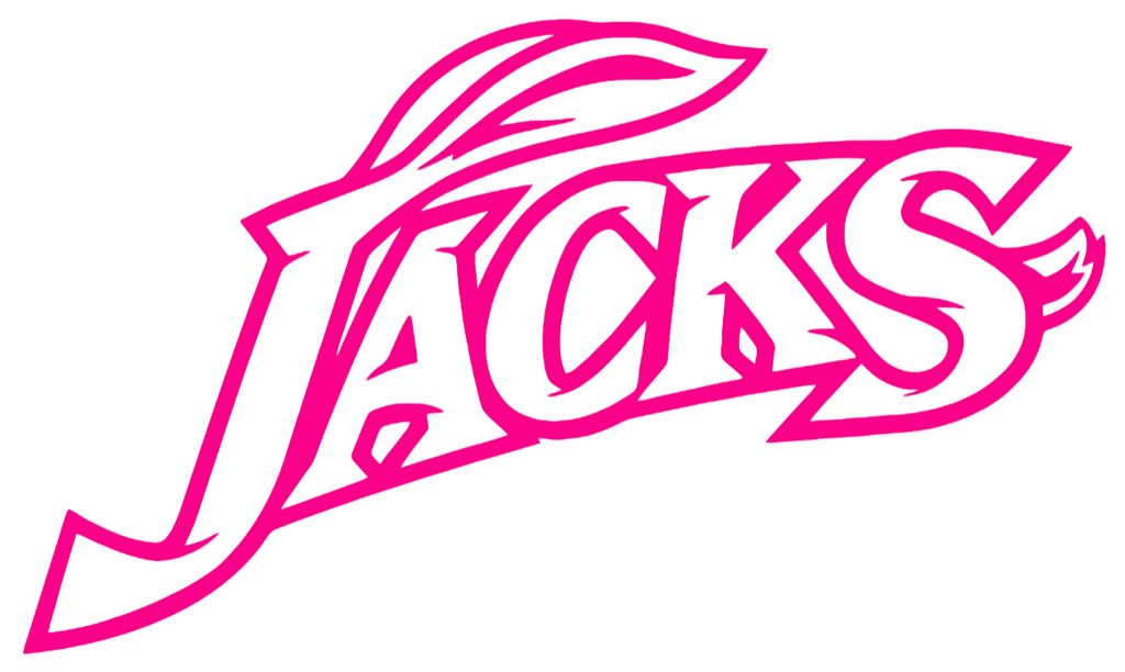 South Dakota State Jackrabbits Hot Pink Jacks Logo Premium DieCut Vinyl Decal PICK SIZE