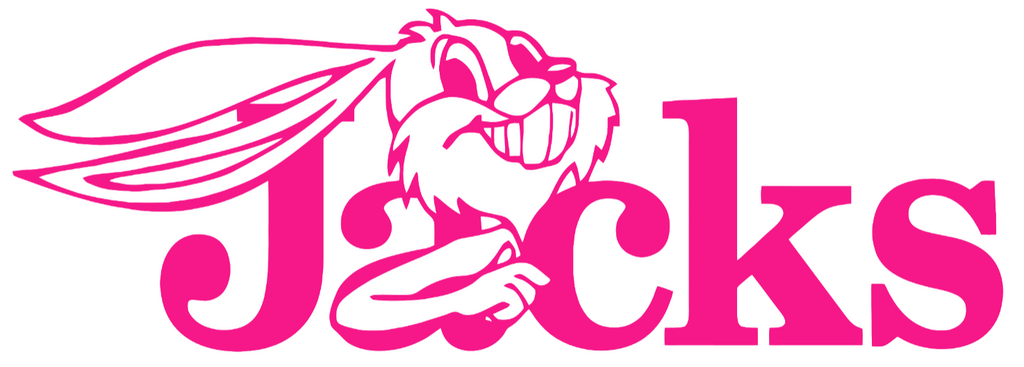 South Dakota State Jackrabbits Hot Pink Retro Throwback Logo Premium DieCut Vinyl Decal PICK SIZE