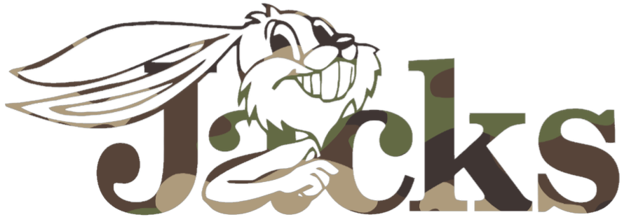 South Dakota State Jackrabbits Woodland Camo Camouflage Retro Throwback Logo Premium DieCut Vinyl Decal PICK SIZE