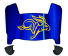 South Dakota State Jackrabbits Mini Football Helmet Visor Shield w/ Clips - PICK VISOR & LOGO COLOR