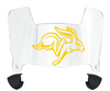 South Dakota State Jackrabbits Mini Football Helmet Visor Shield w/ Clips - PICK VISOR & LOGO COLOR