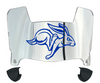 South Dakota State Jackrabbits Mini Football Helmet Visor Shield w/ Clips - PICK VISOR & LOGO COLOR