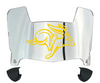 South Dakota State Jackrabbits Mini Football Helmet Visor Shield w/ Clips - PICK VISOR & LOGO COLOR