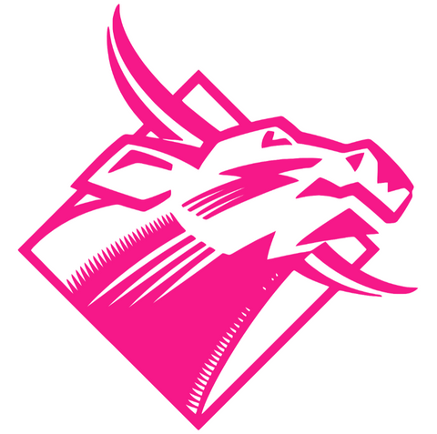 South Florida Bulls Hot Pink Retro Throwback Logo Premium DieCut Vinyl Decal PICK SIZE