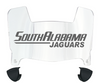 South Alabama Jaguars Mini Football Helmet Visor Shield w/ Clips - PICK VISOR & LOGO COLOR