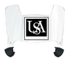 South Alabama Jaguars Mini Football Helmet Visor Shield w/ Clips - PICK VISOR & LOGO COLOR