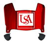 South Alabama Jaguars Mini Football Helmet Visor Shield w/ Clips - PICK VISOR & LOGO COLOR