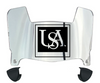 South Alabama Jaguars Mini Football Helmet Visor Shield w/ Clips - PICK VISOR & LOGO COLOR