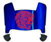 South Alabama Jaguars Mini Football Helmet Visor Shield w/ Clips - PICK VISOR & LOGO COLOR