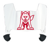 South Dakota Coyotes Mini Football Helmet Visor Shield w/ Clips - PICK VISOR & LOGO COLOR