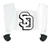 South Dakota Coyotes Mini Football Helmet Visor Shield w/ Clips - PICK VISOR & LOGO COLOR
