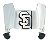 South Dakota Coyotes Mini Football Helmet Visor Shield w/ Clips - PICK VISOR & LOGO COLOR
