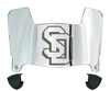 South Dakota Coyotes Mini Football Helmet Visor Shield w/ Clips - PICK VISOR & LOGO COLOR
