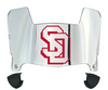 South Dakota Coyotes Mini Football Helmet Visor Shield w/ Clips - PICK VISOR & LOGO COLOR