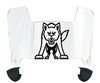 South Dakota Coyotes Mini Football Helmet Visor Shield w/ Clips - PICK VISOR & LOGO COLOR