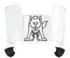 South Dakota Coyotes Mini Football Helmet Visor Shield w/ Clips - PICK VISOR & LOGO COLOR