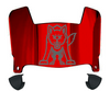 South Dakota Coyotes Mini Football Helmet Visor Shield w/ Clips - PICK VISOR & LOGO COLOR