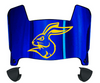 South Dakota State Jackrabbits Mini Football Helmet Visor Shield w/ Clips - PICK VISOR & LOGO COLOR