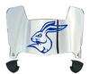 South Dakota State Jackrabbits Mini Football Helmet Visor Shield w/ Clips - PICK VISOR & LOGO COLOR