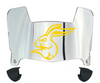 South Dakota State Jackrabbits Mini Football Helmet Visor Shield w/ Clips - PICK VISOR & LOGO COLOR