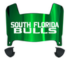 South Florida Bulls Mini Football Helmet Visor Shield w/ Clips - PICK VISOR & LOGO COLOR