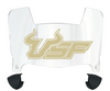 South Florida Bulls Mini Football Helmet Visor Shield w/ Clips - PICK VISOR & LOGO COLOR