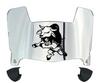 South Florida Bulls Mini Football Helmet Visor Shield w/ Clips - PICK VISOR & LOGO COLOR