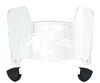 Southern Illinois Salukis Mini Football Helmet Visor Shield w/ Clips - PICK VISOR & LOGO COLOR