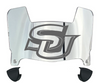 Southern Jaguars Mini Football Helmet Visor Shield w/ Clips - PICK VISOR & LOGO COLOR