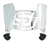 Southern Jaguars Mini Football Helmet Visor Shield w/ Clips - PICK VISOR & LOGO COLOR