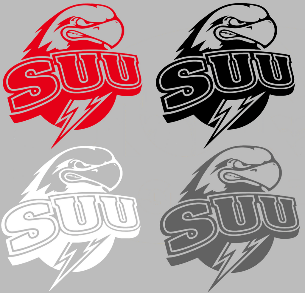 Southern Utah Thunderbirds Retro Throwback Logo Premium DieCut Vinyl Decal PICK COLOR & SIZE