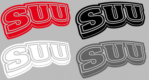 Southern Utah Thunderbirds SUU Logo Premium DieCut Vinyl Decal PICK COLOR & SIZE