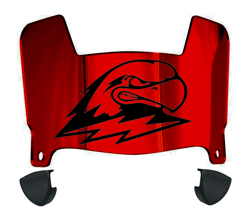 Southern Utah Thunderbirds Mini Football Helmet Visor Shield w/ Clips - PICK VISOR & LOGO COLOR