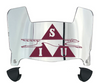 Southern Illinois Salukis Mini Football Helmet Visor Shield w/ Clips - PICK VISOR & LOGO COLOR