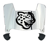 Southern Jaguars Mini Football Helmet Visor Shield w/ Clips - PICK VISOR & LOGO COLOR