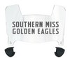 Southern Miss Golden Eagles Mini Football Helmet Visor Shield w/ Clips - PICK VISOR & LOGO COLOR