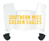 Southern Miss Golden Eagles Mini Football Helmet Visor Shield w/ Clips - PICK VISOR & LOGO COLOR