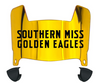 Southern Miss Golden Eagles Mini Football Helmet Visor Shield w/ Clips - PICK VISOR & LOGO COLOR