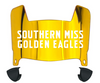 Southern Miss Golden Eagles Mini Football Helmet Visor Shield w/ Clips - PICK VISOR & LOGO COLOR