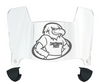 Southern Miss Golden Eagles Mini Football Helmet Visor Shield w/ Clips - PICK VISOR & LOGO COLOR