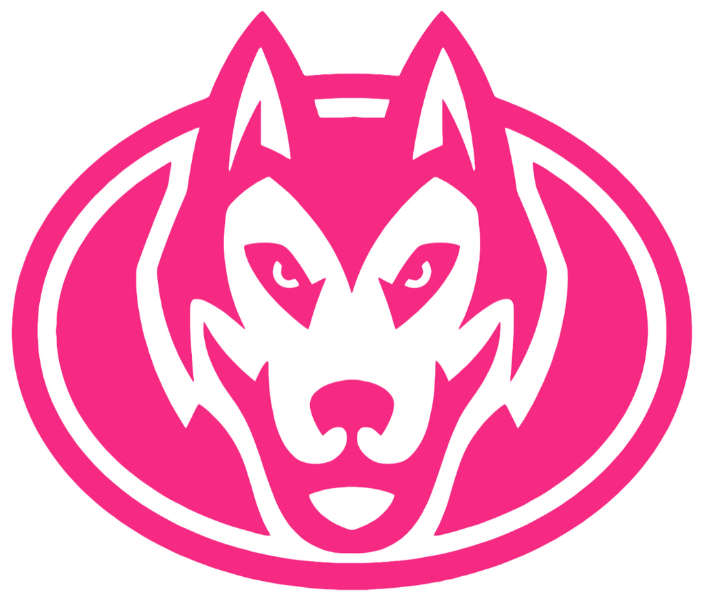 St Cloud State Huskies HOT PINK Mascot Logo Premium DieCut Vinyl Decal PICK SIZE