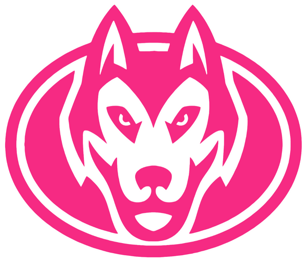St Cloud State Huskies HOT PINK Mascot Logo Premium DieCut Vinyl Decal PICK SIZE