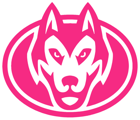 St Cloud State Huskies HOT PINK Mascot Logo Premium DieCut Vinyl Decal PICK SIZE