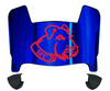 St Francis Terriers Mini Football Helmet Visor Shield w/ Clips - PICK VISOR & LOGO COLOR