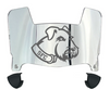 St Francis Terriers Mini Football Helmet Visor Shield w/ Clips - PICK VISOR & LOGO COLOR