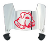 St Francis Terriers Mini Football Helmet Visor Shield w/ Clips - PICK VISOR & LOGO COLOR