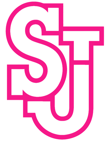 St Johns Red Storm Hot Pink Team Logo Premium DieCut Vinyl Decal PICK SIZE