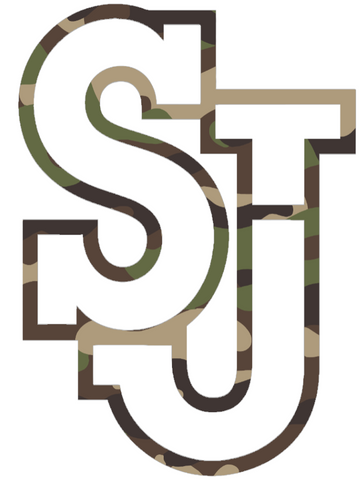 St Johns Red Storm Woodland Camo Camouflage Team Logo Premium DieCut Vinyl Decal PICK SIZE