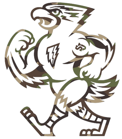 St Johns Red Storm Woodland Camo Camouflage Mascot Logo Premium DieCut Vinyl Decal PICK SIZE