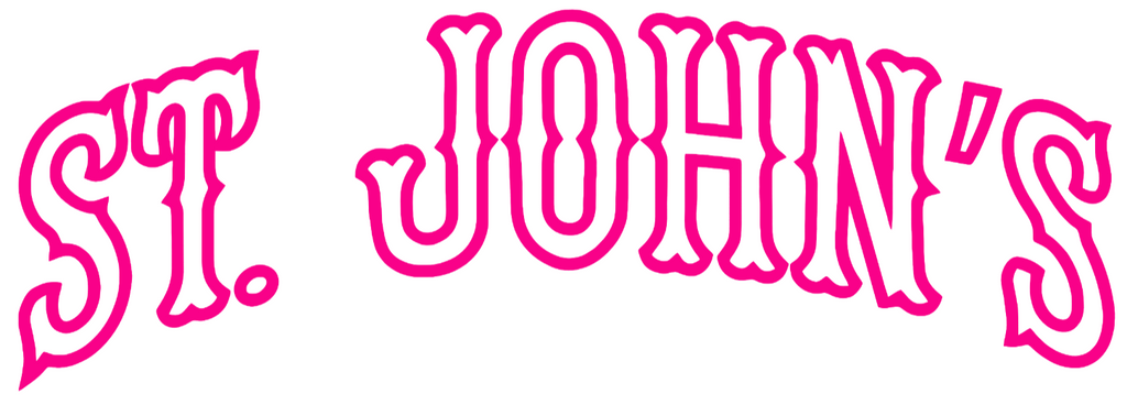 St Johns Red Storm Hot Pink Team Name Script Logo Premium DieCut Vinyl Decal PICK SIZE